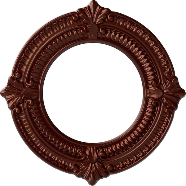 Ekena Millwork Benson Ceiling Medallion (Fits Canopies up to 6 1/8"), 11 1/8"OD x 6 1/8"ID x 5/8"P, Antique Copper CM11BNACS - main